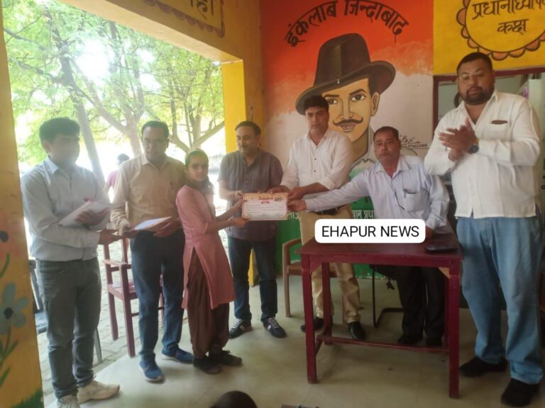 कम्पोजिट विद्यालय मुबारकपुर सलामतपुर में आत्मरक्षा प्रशिक्षण शिविर का समापन