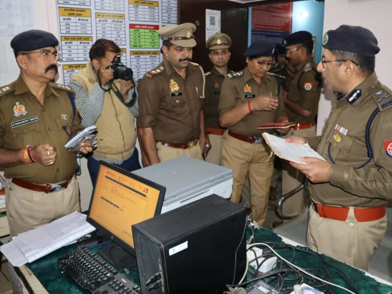 मेरठ रेंज आई जी अचानक पहुंचे हाफिजपुर थाना,मचा हड़कंप