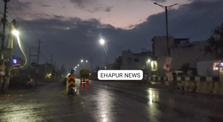 जनपद हापुड़ में बदला मौसम का मिजाज, हुई बारिश