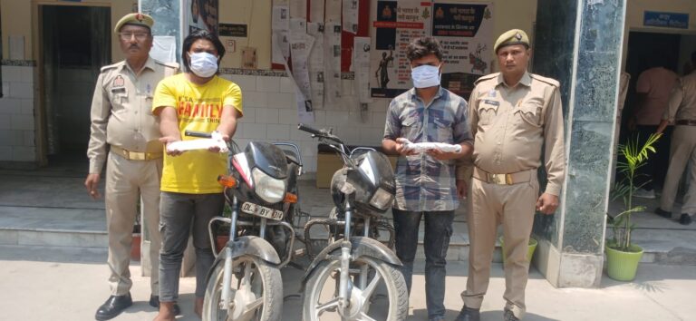 दिल्ली और गाजियाबाद से चोरी गई बाइक हापुड में मिली