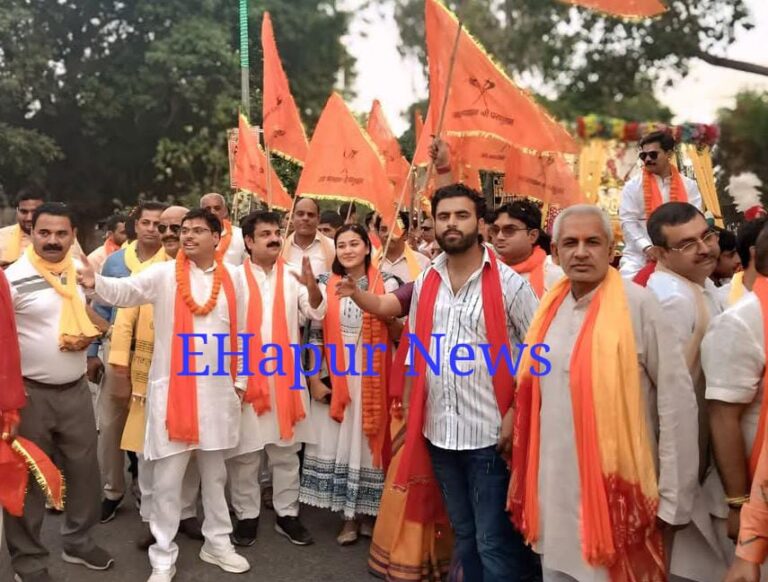 परशुराम शोभा यात्रा का हर जगह हुआ स्वागत
