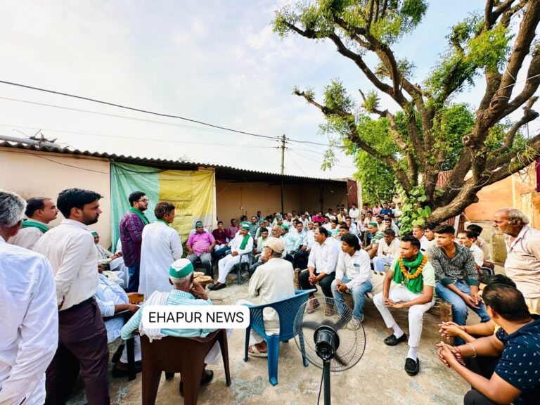 एकलव्य सिंह सहारा ने उठाई ग्रामीणों की समस्याएं