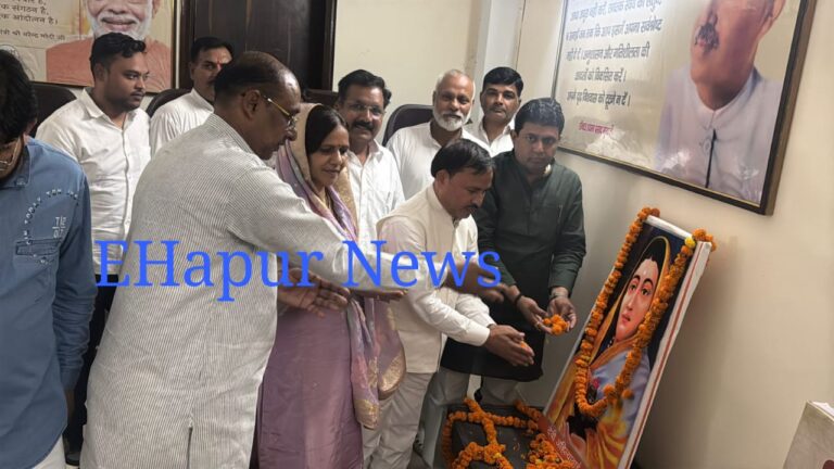 भाजपा ने लगाई माता अहिल्याबाई होल्कर के जीवन पर प्रदर्शनी