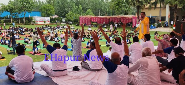 योग उत्सव में शामिल हुए भाजपाई