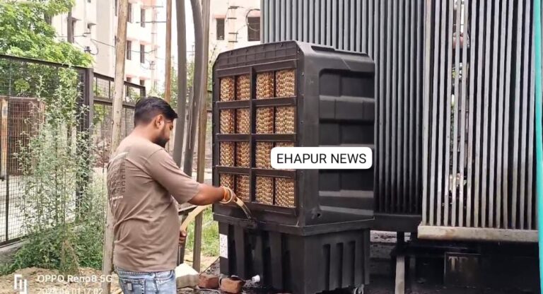 ट्रांसफार्मरों को ठंडा करने के लिए लगाए बड़े-बड़े कूलर