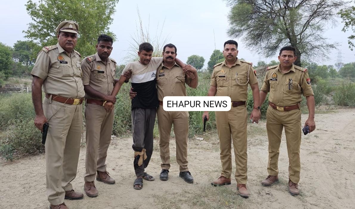 सिंभावली पुलिस की एक बार फिर बदमाश से मुठभेड़