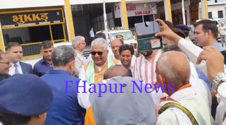 पूर्व विधायक ने किया केन्द्रीय मंत्री का स्वागत