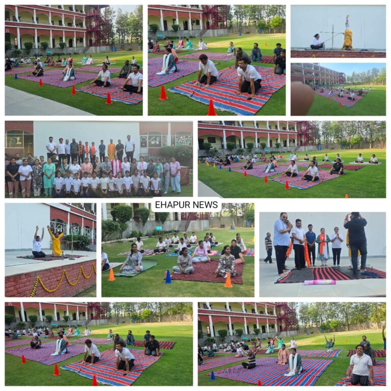 योग शिविर में चलन क्रियाएं शिथिलिकरण अभ्यास कराया