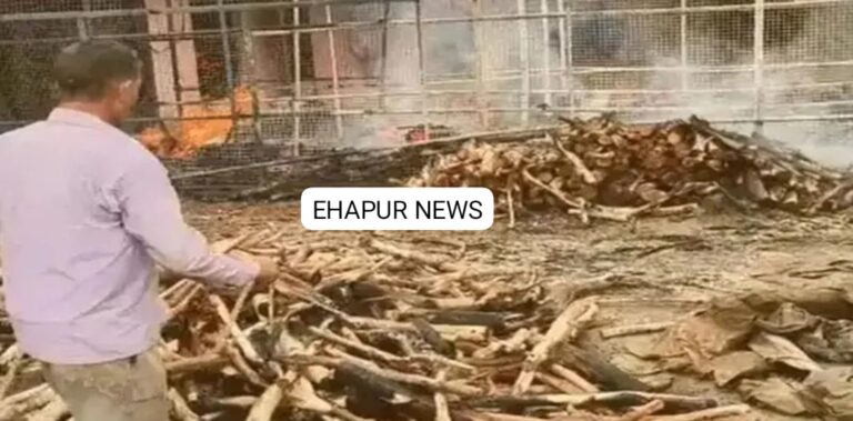 सेवई के गोदाम में लगी भयंकर आग, लाखों का माल जलकर राख
