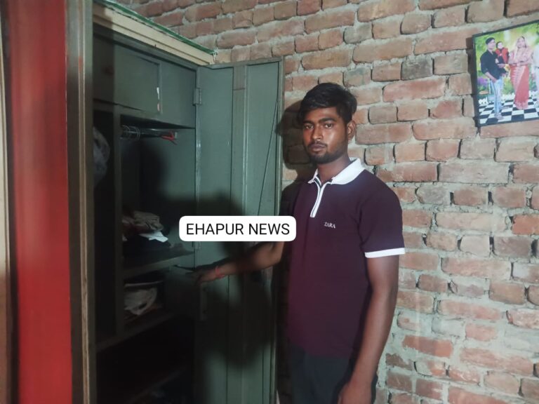 जीने के रास्ते घर में दाखिल हुए चोरों ने चुराई नगदी, पाजेब