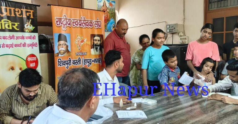 बच्चो को स्वर्णप्राशन ड्राप पिलाई गई