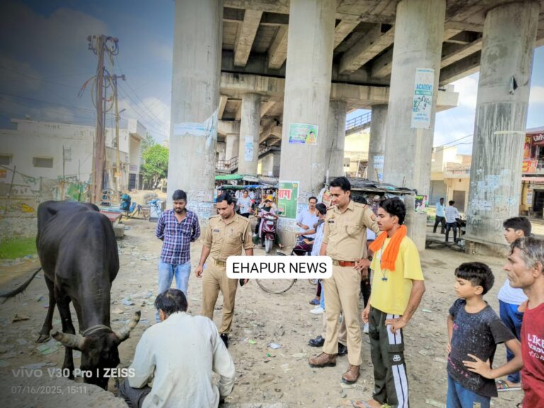 भूखे प्यासे बंधे नंदी महाराज को छुड़वाया