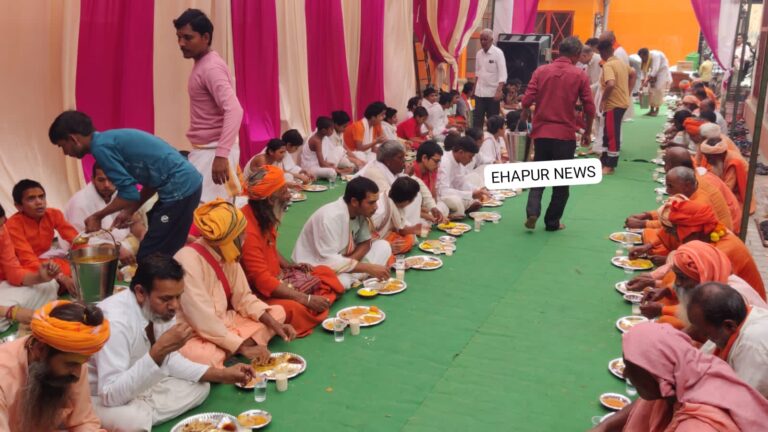 गढ़: सोहन गिरी महाराज की पांचवीं पुण्यतिथि पर हुआ भंडारे का आयोजन