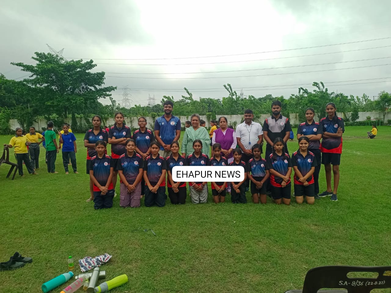 एस.ए. इंटरनेशनल स्कूल ने किया जे. एम. एस. स्कूल के साथ आगामी मैच का अभ्यास