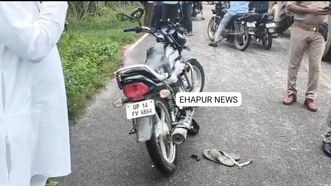 बाइक सवार की दर्दनाक मौत होने से परिवार में कोहराम