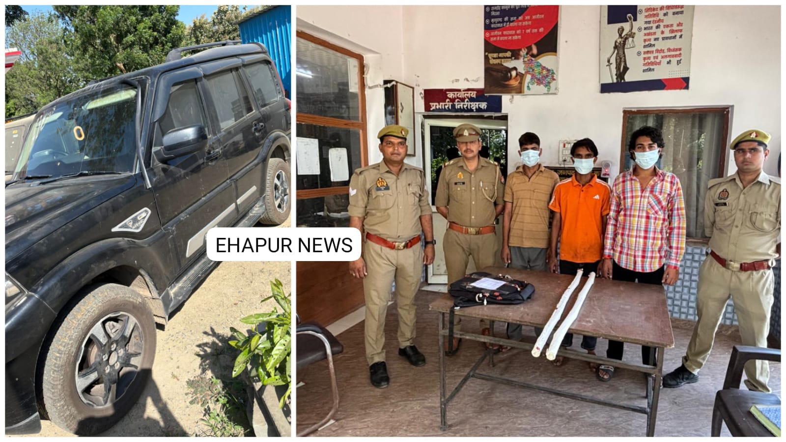 सुफियान हत्याकांड: मुख्य आरोपी समेत तीन दबोचे, वारदात में इस्तेमाल दो डंडे व स्कॉर्पियो बरामद