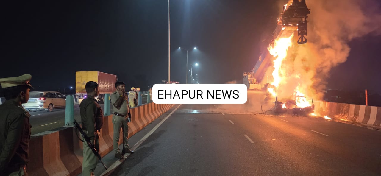 पिलखुवा: हाइड्रा में लगी भयंकर आग पर पाया काबू