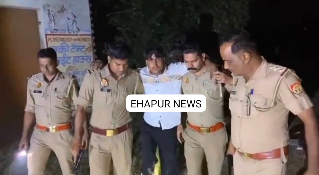 बुलंदशहर: बदमाश से हुई पुलिस की मुठभेड़, घायलावस्था में जनपद हापुड़ निवासी आरोपी गिरफ्तार
