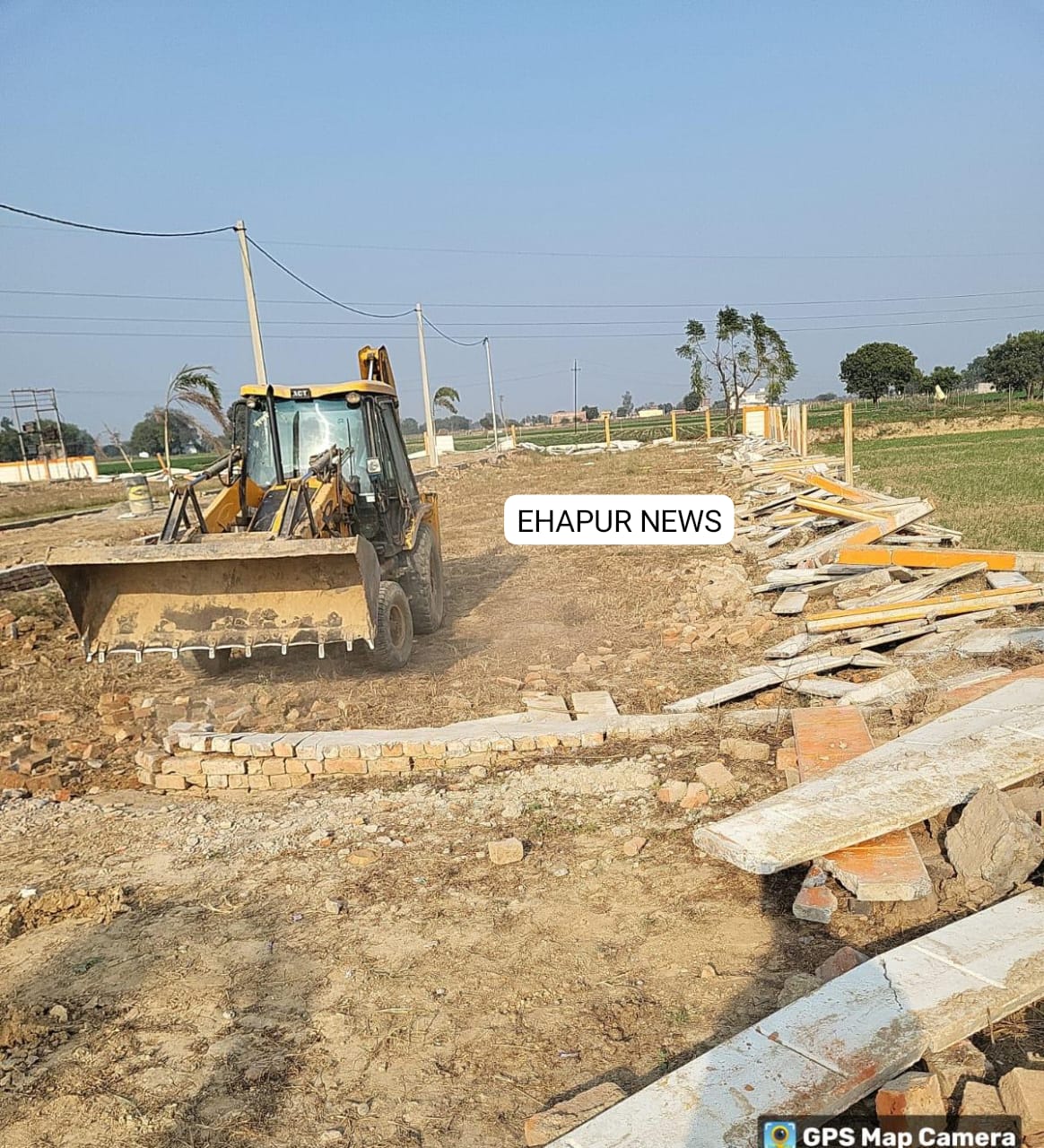 असौड़ा की अवैध कालोनी में बुलडोजर से खुले राज