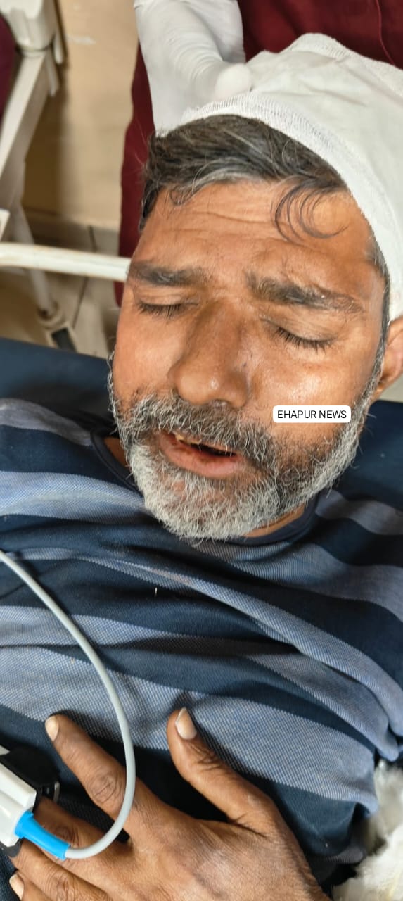 पिलखुवा: ट्रेन की चपेट में आए व्यक्ति को अस्पताल में कराया भर्ती