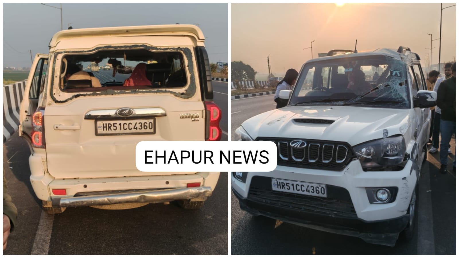 बाबूगढ़: डिवाइडर पर चढ़कर पलटी कार