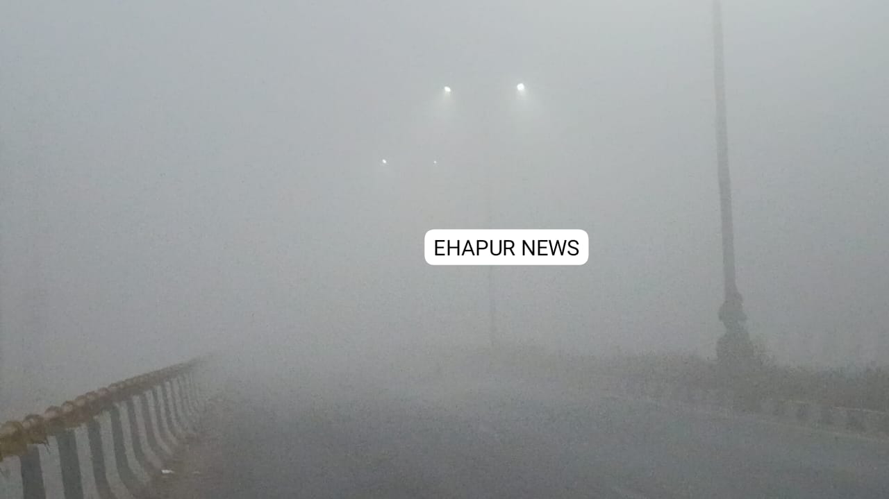 हापुड़ में सर्दी के प्रकोप व कोहरे के कहर से जनजीवन प्रभावित