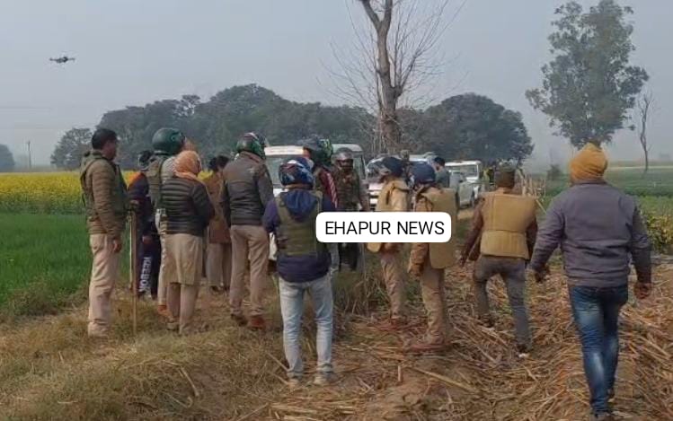 तेंदुए की तलाश में मथुरा से आई स्पेशल टीम ले रही ड्रोन का सहारा