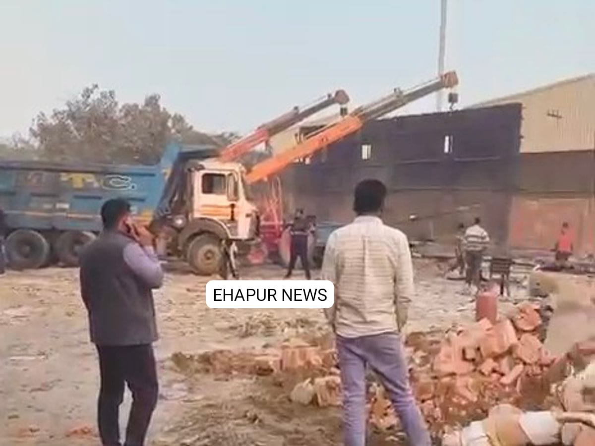 UPSIDC में प्राधिकरण की भूमि से अवैध कब्जा हटवाया