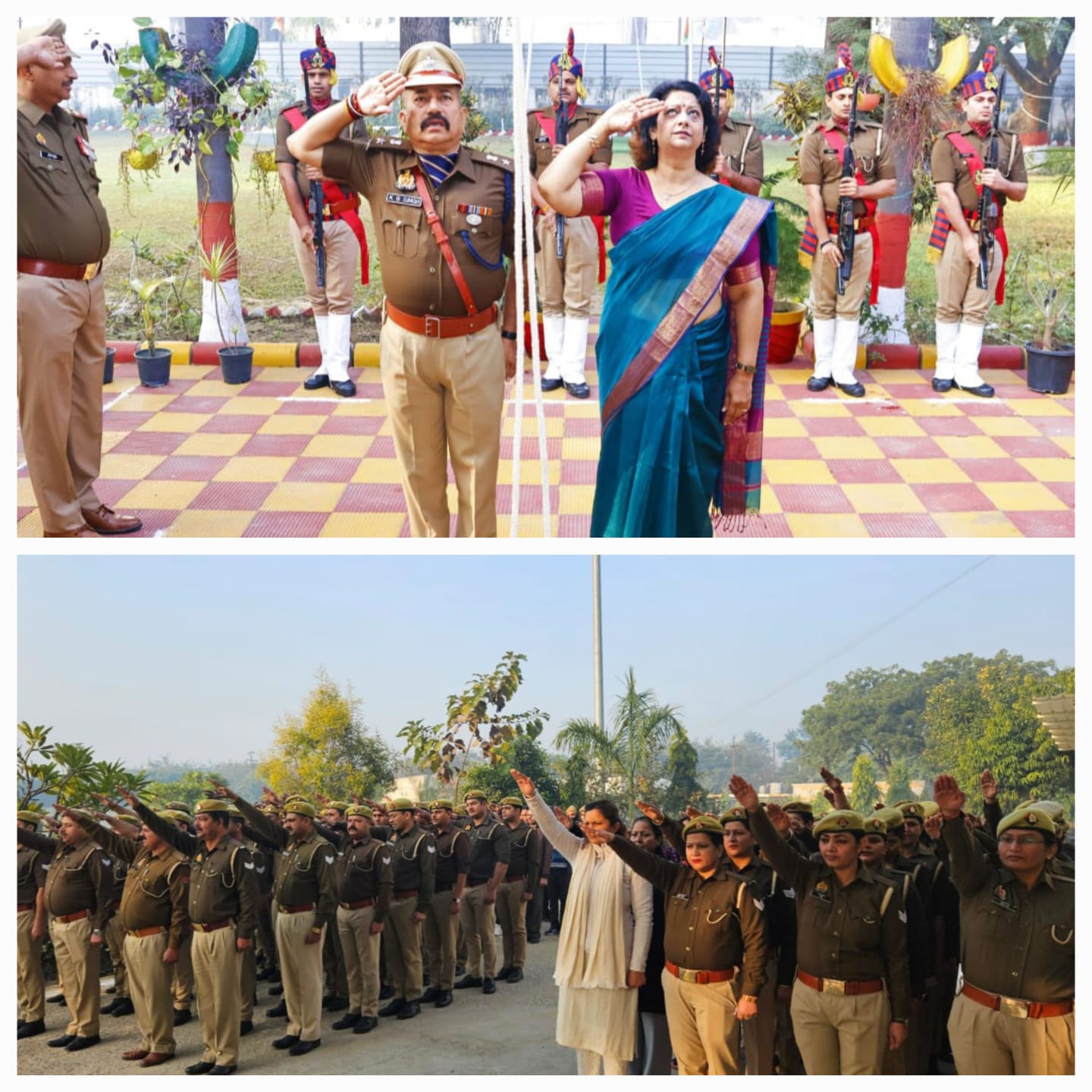 गणतंत्र दिवस पर पुलिस ने ली कर्तव्य परायणता की शपथ