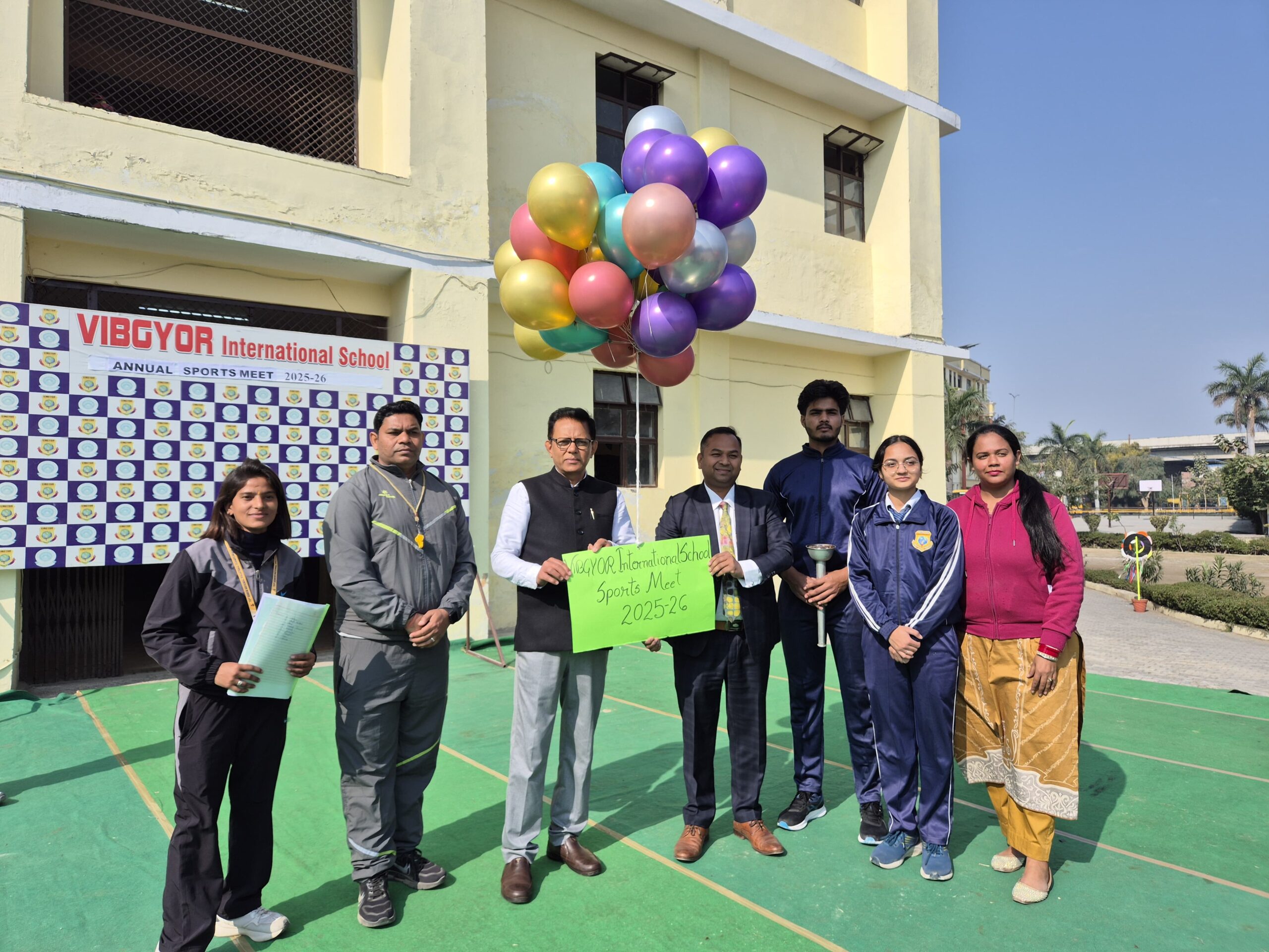 विबग्योर इंटरनेशनल स्कूल पिलखुवा में खेल महोत्सव का आगाज