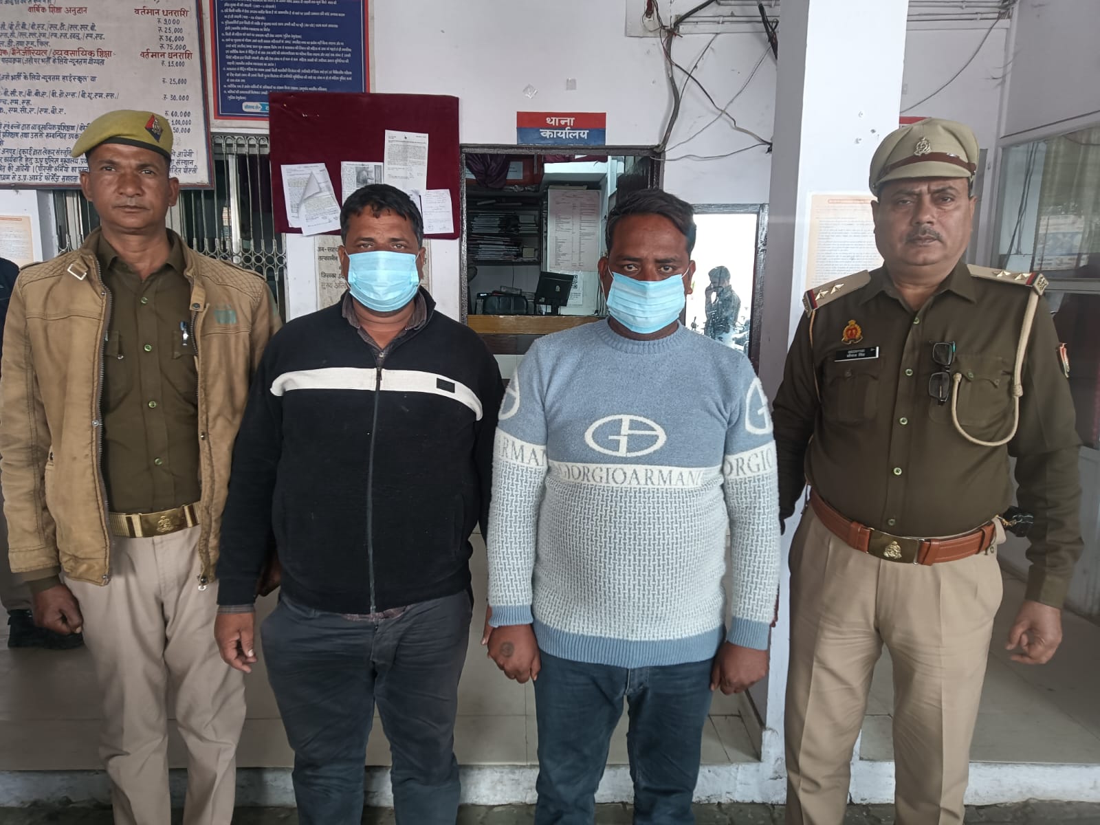 जानलेवा हमले के फरार दो आरोपी पुलिस ने पकड़े