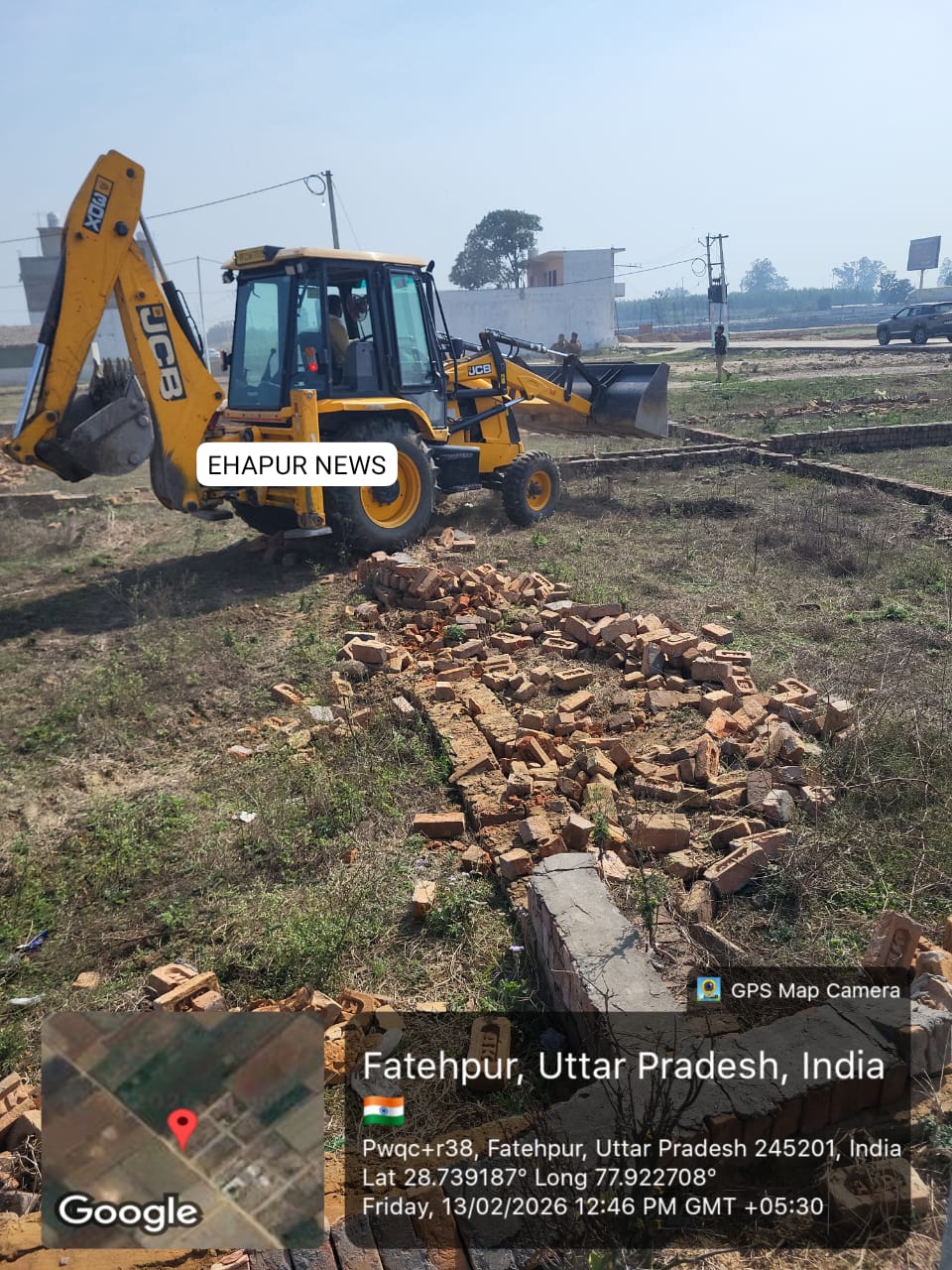 प्राधिकरण ने बाबूगढ़ में चार प्रकरणों में अवैध प्लाटिंग की ध्वस्त