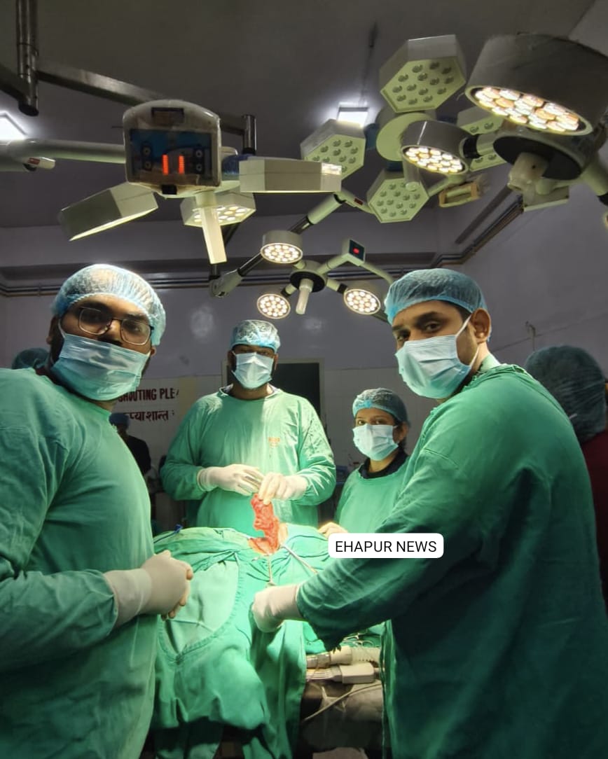 सरस्वती मेडिकल के ईएनटी विभाग ने किया जटिल एवं विशाल लिपोमा का सफल ऑपरेशन