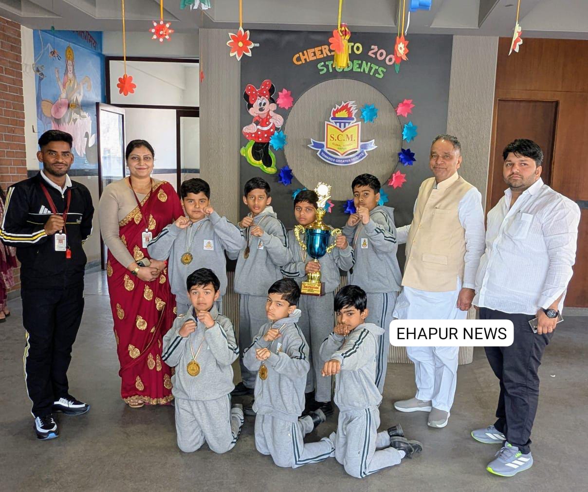 एससीएम ग्लोबल स्कूल के छात्रों ने वर्ल्ड ताईकवांडो टूर्नामेंट में लहराया परचम