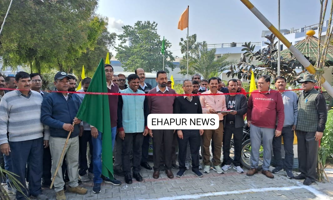 बसन्तकालीन गन्ना बुआई हेतु जागरुकता वाहन रवाना