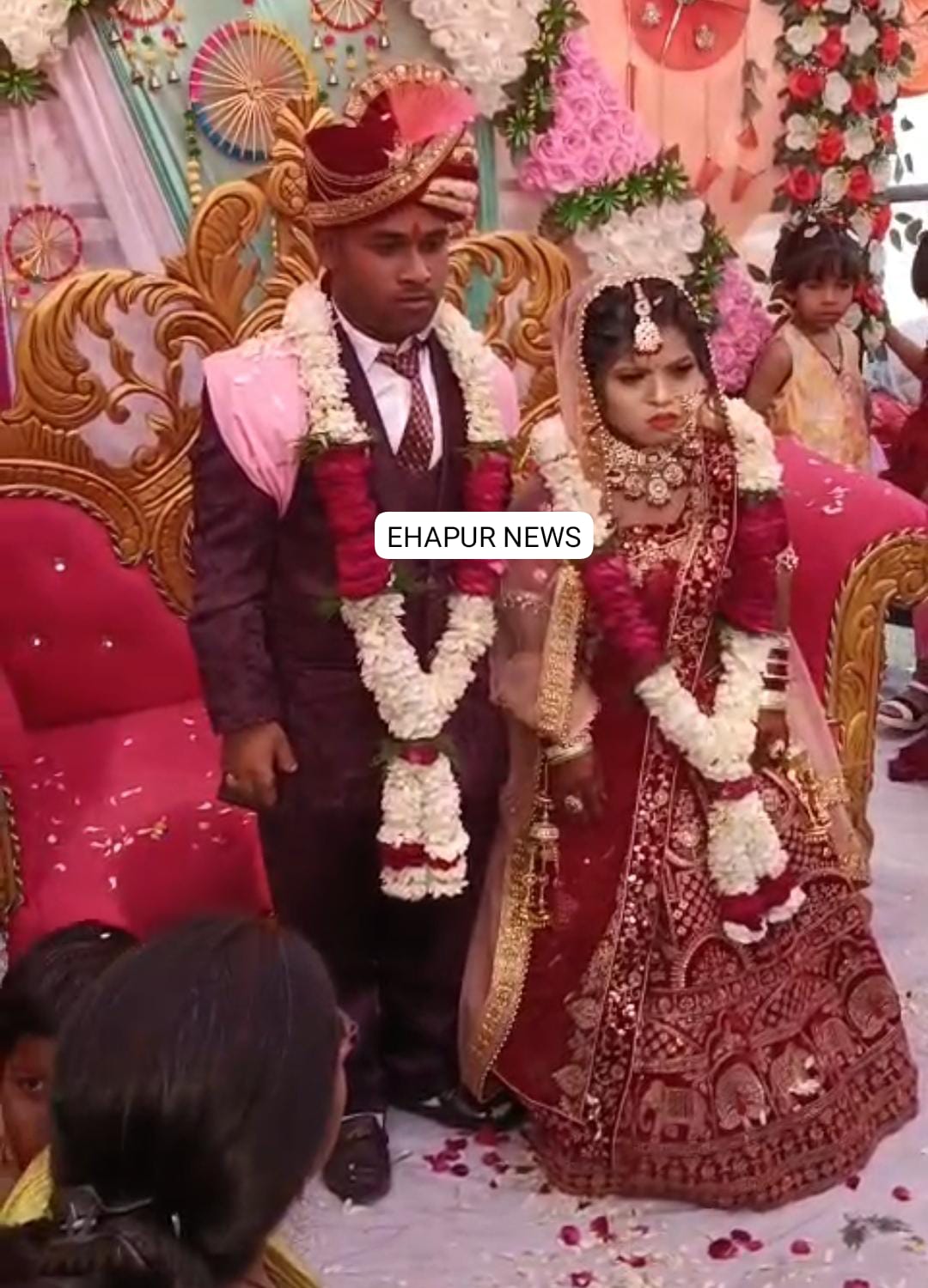 2 फीट 7 इंच की दुल्हनिया 3 फीट के दूल्हे के साथ विदा