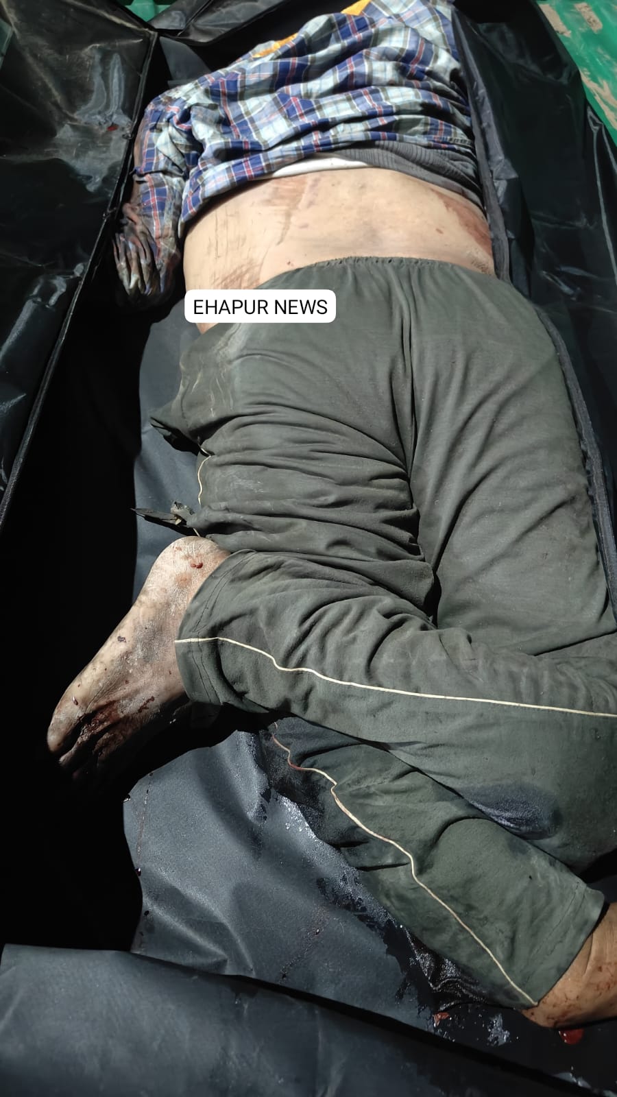 हापुड़: सड़क हादसे के दौरान एक व्यक्ति की दर्दनाक मौत