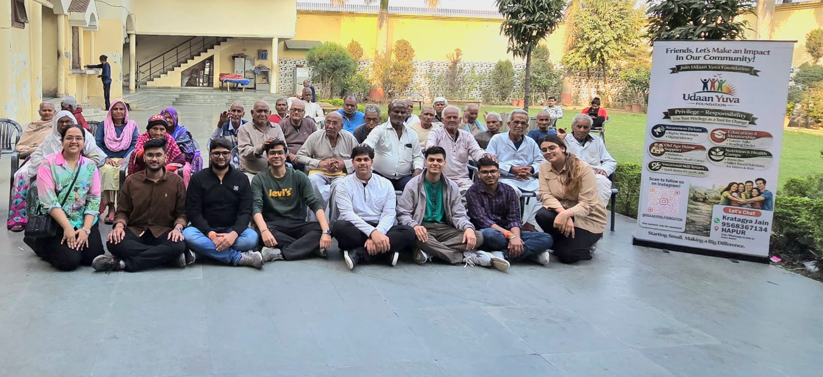 उड़ान युवा फाउंडेशन द्वारा प्रथम सेवा अभियान सफलतापूर्वक संपन्न