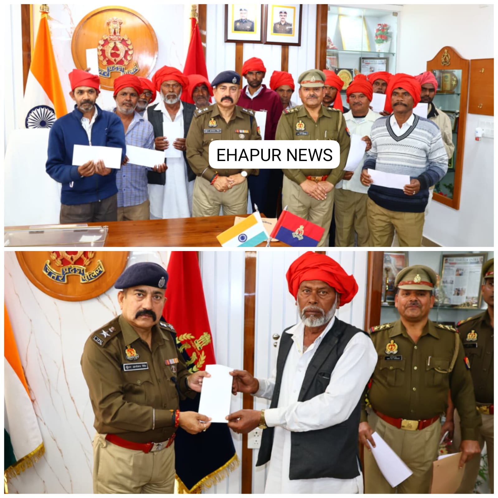 एसपी ने चौकीदारों को नकद पुरस्कार देकर किया सम्मानित