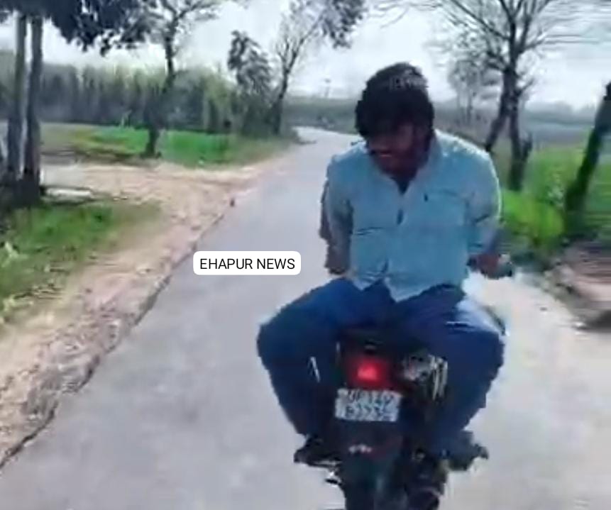 हापुड़ में स्टंट की एक और वीडियो वायरल