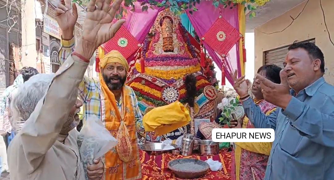 खाटू श्याम बाबा की रंगोत्सव यात्रा निकली